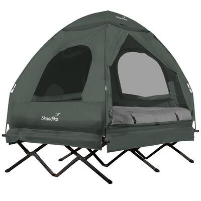 Tent bed voor 2 personen – haug – verhoogd campingbed – opblaasbare luchtmatras