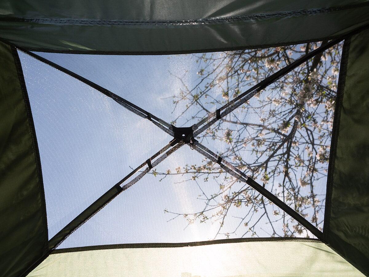 Lit de camp Haug avec tente dôme et matelas gonflable - 2 personnes - Max 160 kg 3/8