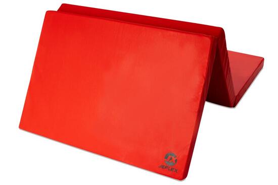 Turnmatte 210 x 100 x 8 cm rot Weichbodenmatte klappbar Jeflex