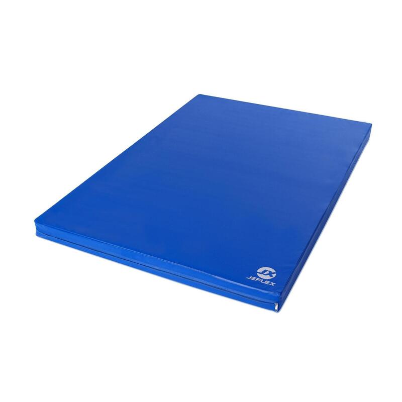 Tapete desportivo 200 x 100 x 8 cm Fitness azul, tapete de espuma Jeflex