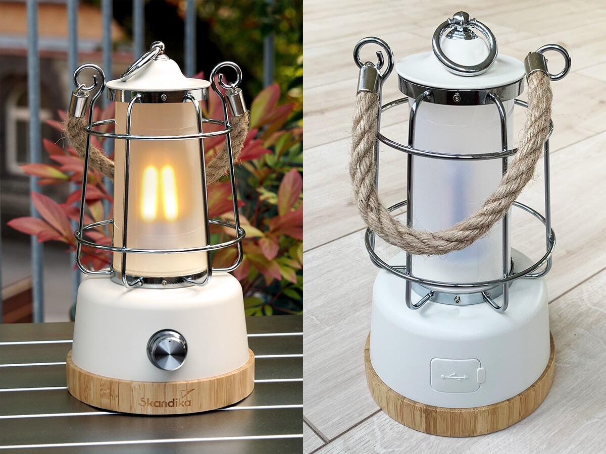 Campinglampe Kiruna - LED Lampe - Retro Outdoor Campinglampe mit Powerbank 4/8