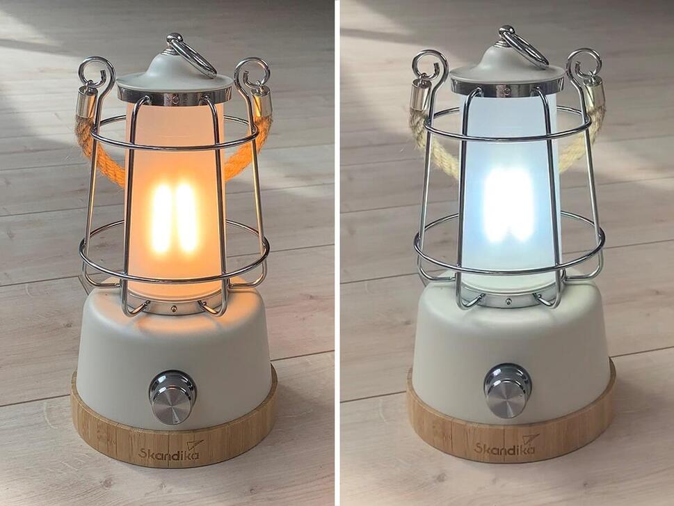 Lampa kempingowa LED Kiruna z powerbankiem, do 370 lumenów