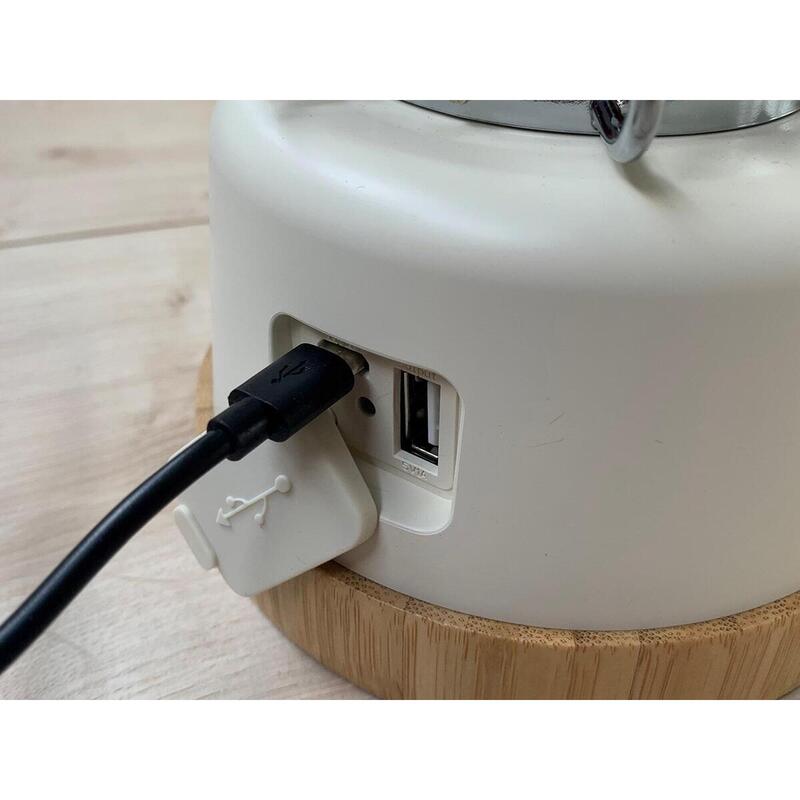 Kiruna LED-Lamp – Buiten Lantaarn - Retro camping lamp met powerbank