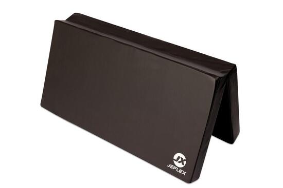 Turnmatte 100 x 100 x 8 cm Fitness schwarz Weichbodenmatte klappbar Jeflex