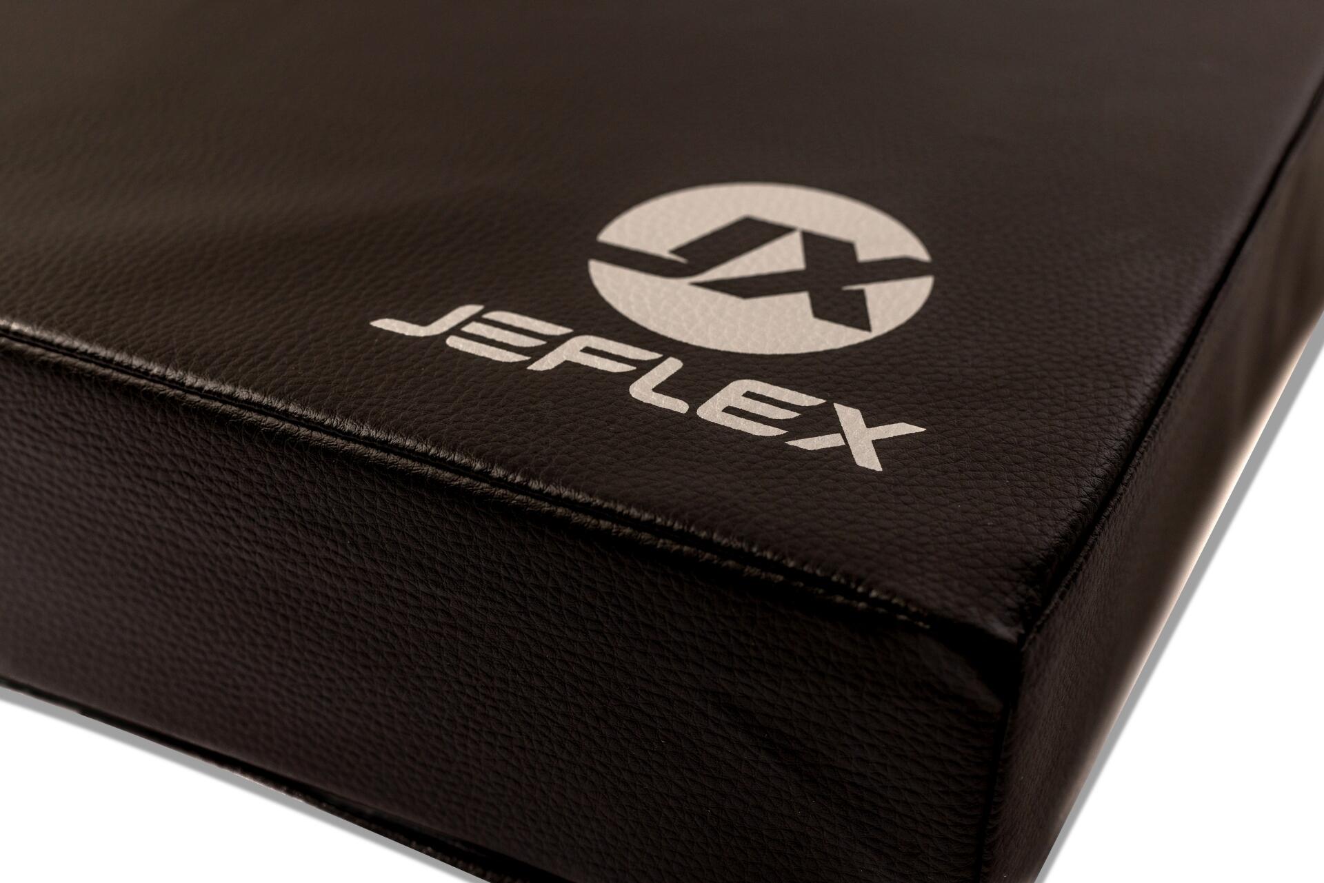Tapete desportivo 150 x 100 x 8 cm Fitness preto, tapete de espuma Jeflex 2/7