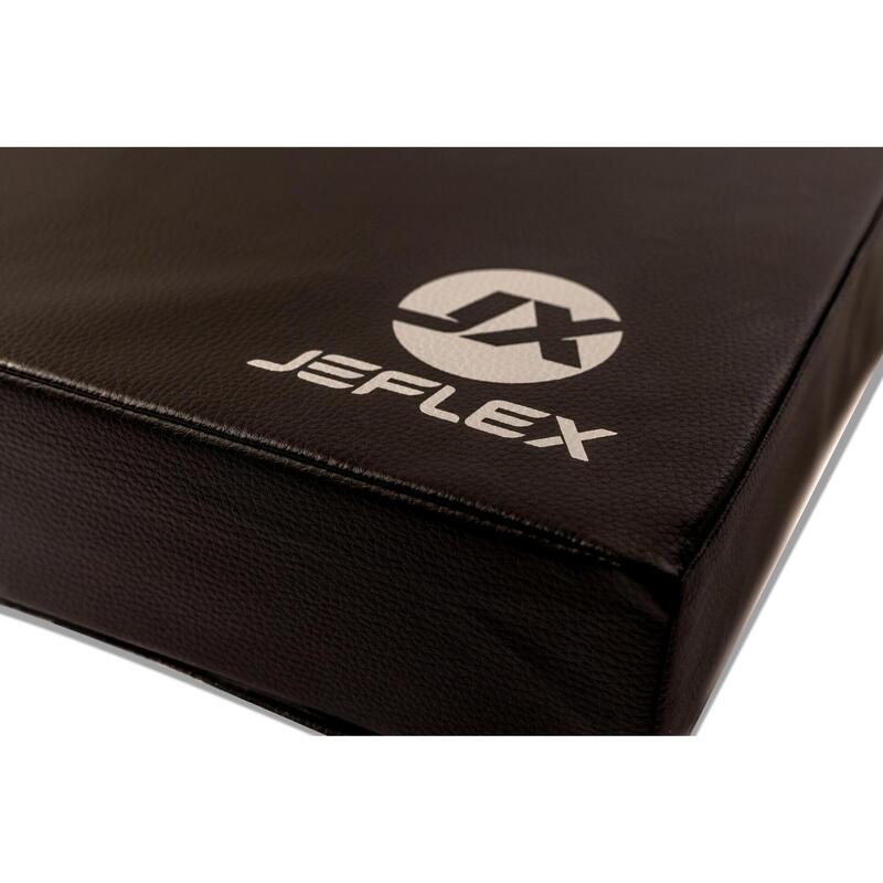 Colchoneta de gimnasia plegable Jeflex de 250 x 100 x 8 cm, color negro.