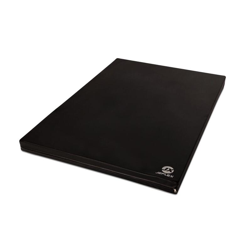 Tapis de gymnastique 150 x 100 x 8 cm noir tapis de sol souple Jeflex