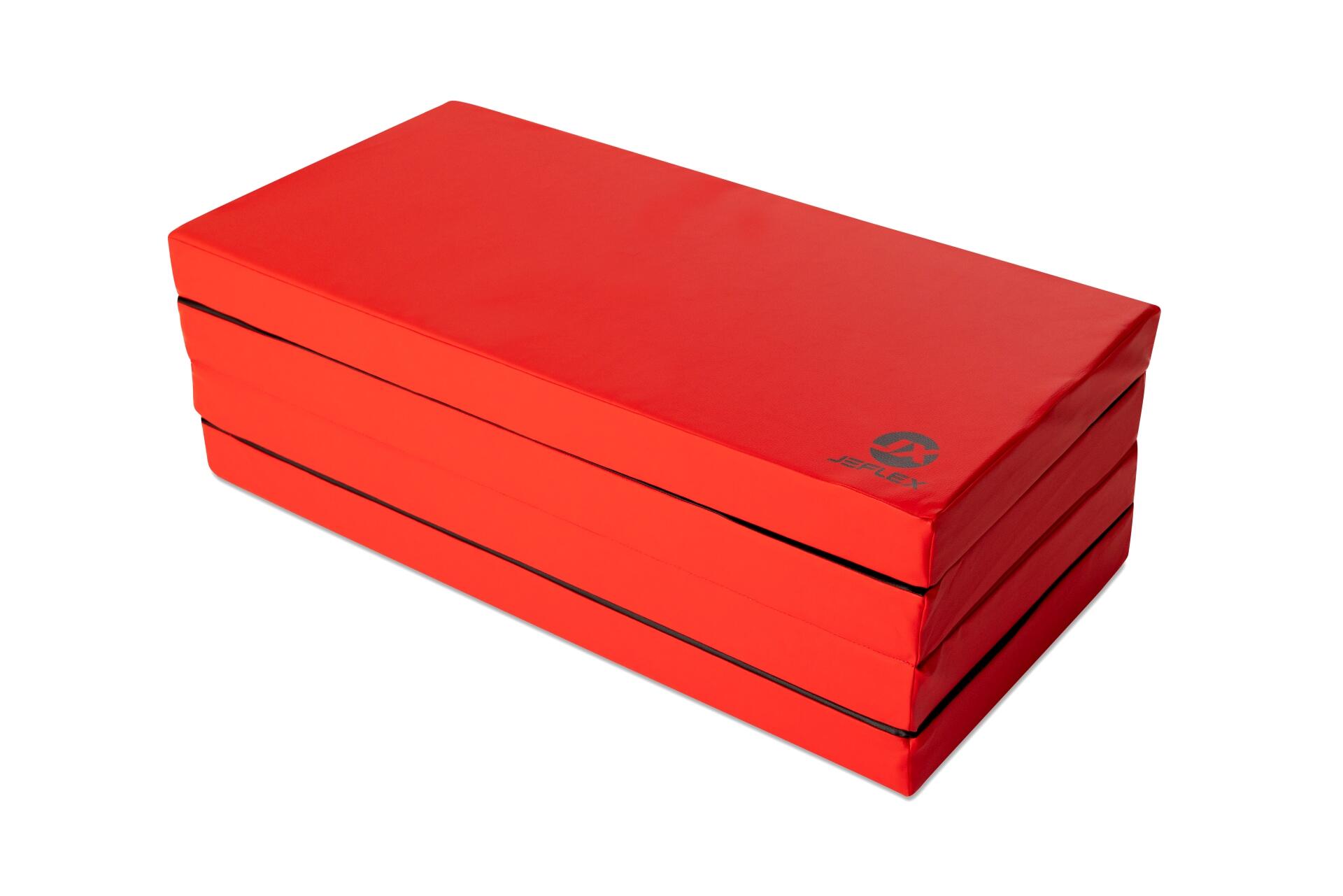 Tapis de gymnastique pliable Jeflex 200 x 100 x 8 cm rouge/noir 2/7