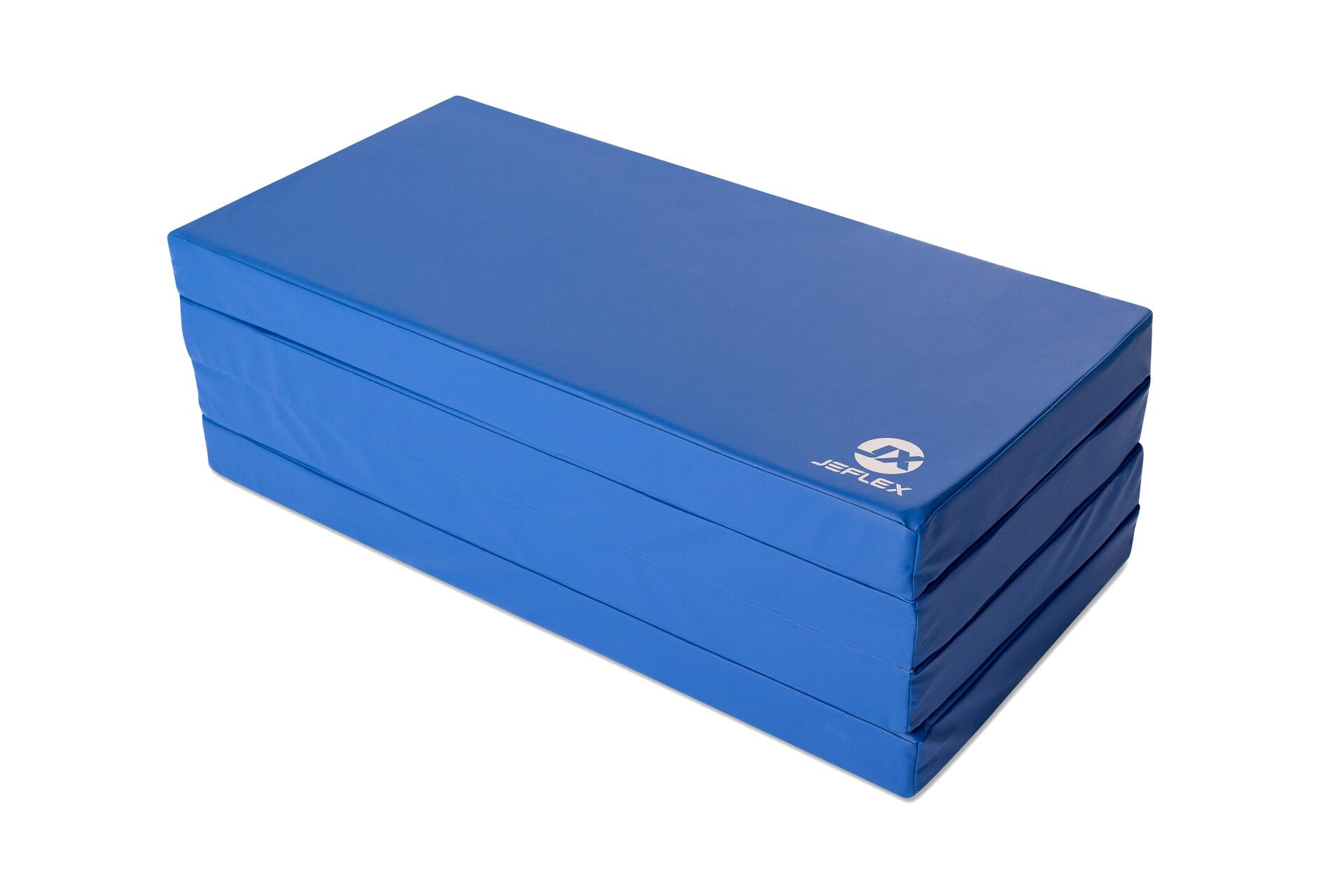 Tappetino sportivo 200 x 100 x 8 cm blu pieghevole Jeflex 5/7