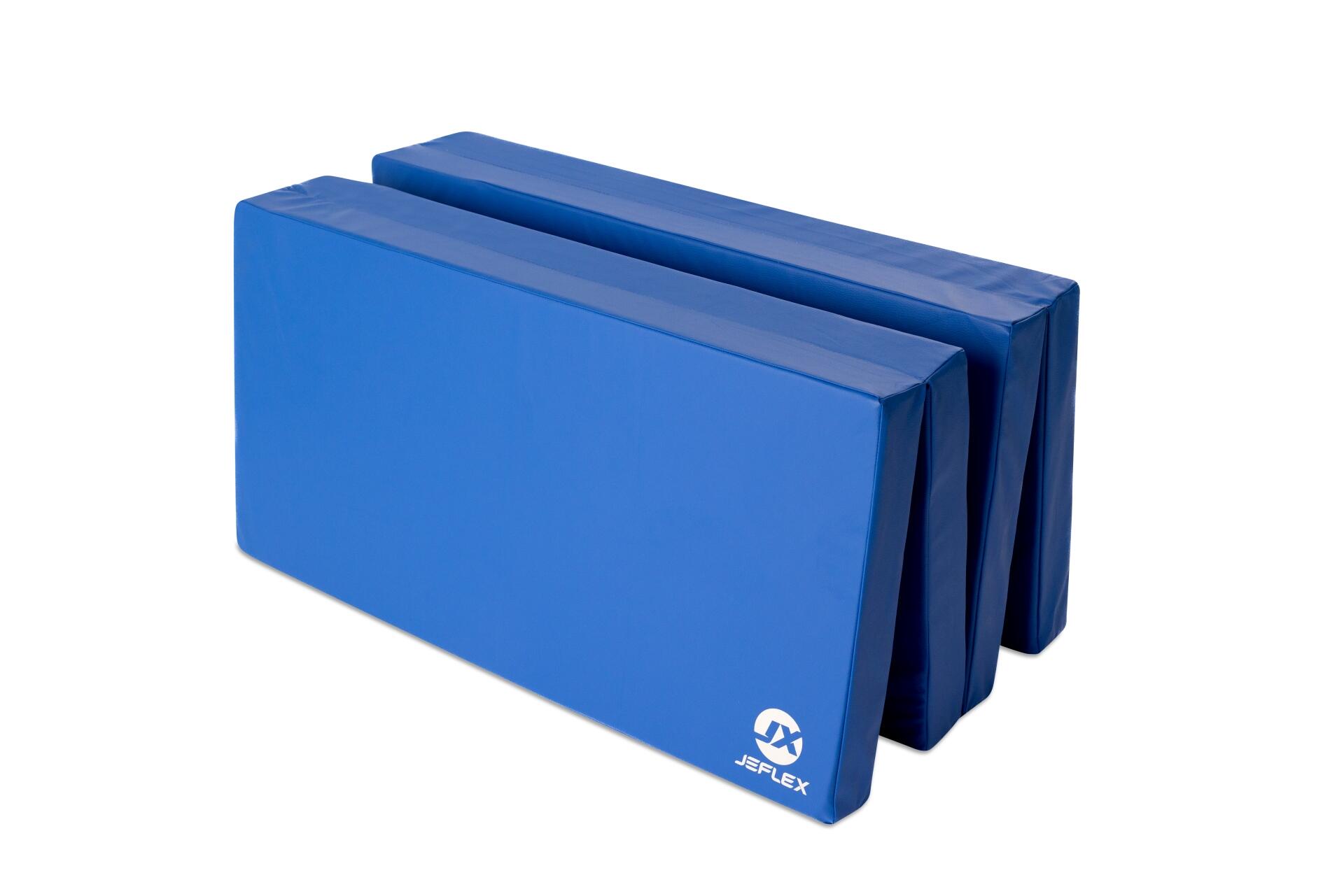 Tappetino sportivo 200 x 100 x 8 cm blu pieghevole Jeflex 3/7