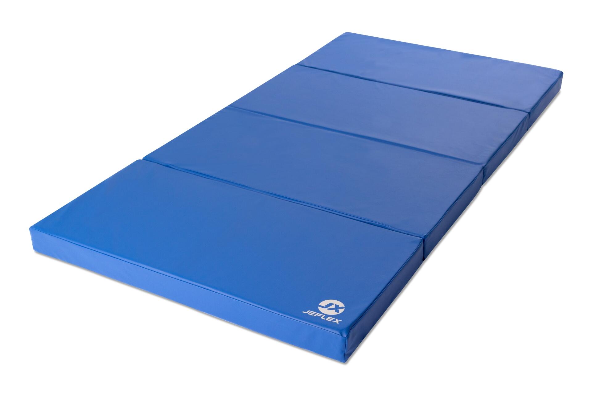 Tappetino sportivo 200 x 100 x 8 cm blu pieghevole Jeflex 2/7