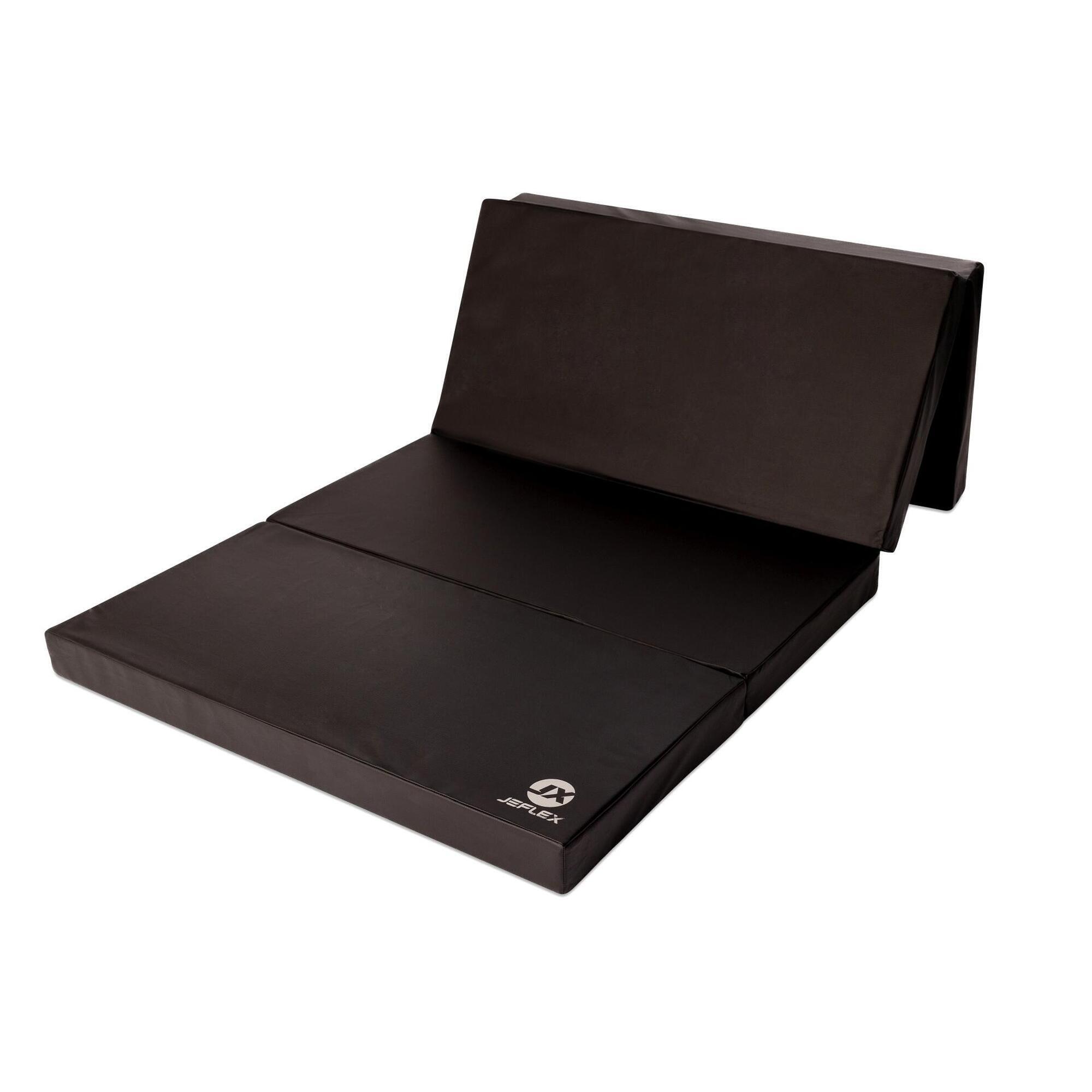 JEFLEX Tappetino sportivo 200 x 100 x 8 cm nero pieghevole Jeflex