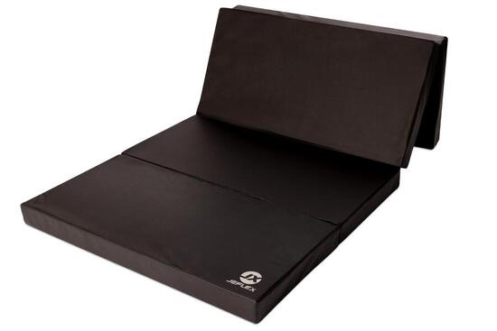 Turnmatte 200 x 100 x 8 cm rot/schwarz Weichbodenmatte klappbar Jeflex