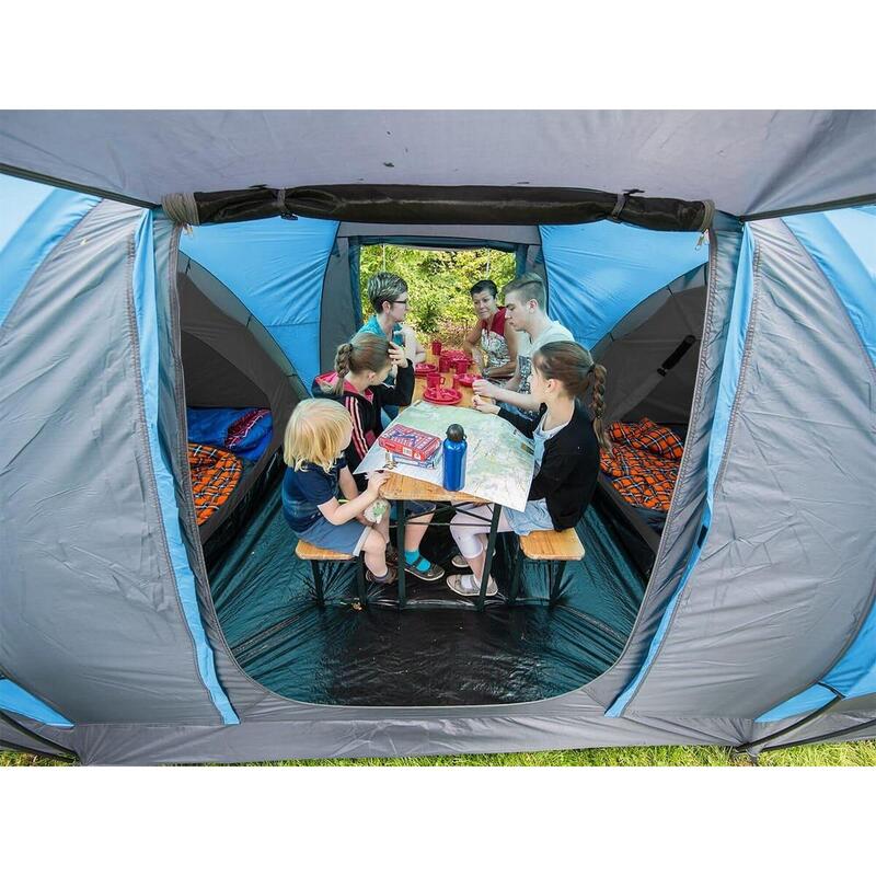 Tente dôme camping Hammerfest Protect Sleeper - 8 personnes - Cabines sombres