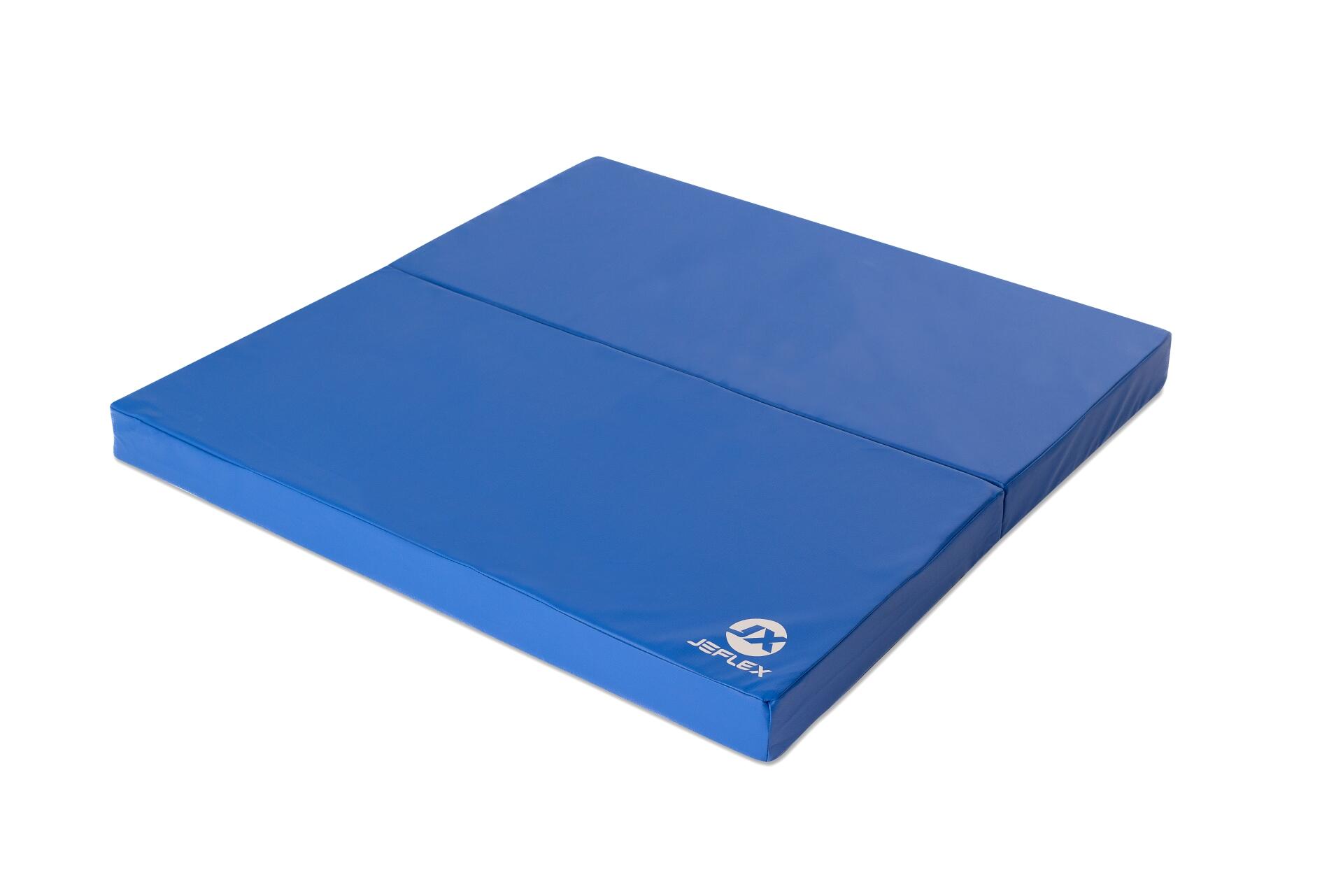 Tappetino sportivo 100 x 100 x 8 cm blu pieghevole Jeflex 2/5