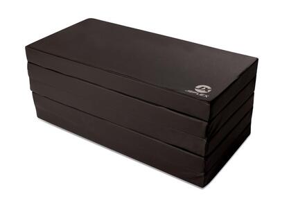 Turnmatte 250 x 100 x 8 cm rot/schwarz Weichbodenmatte klappbar Jeflex