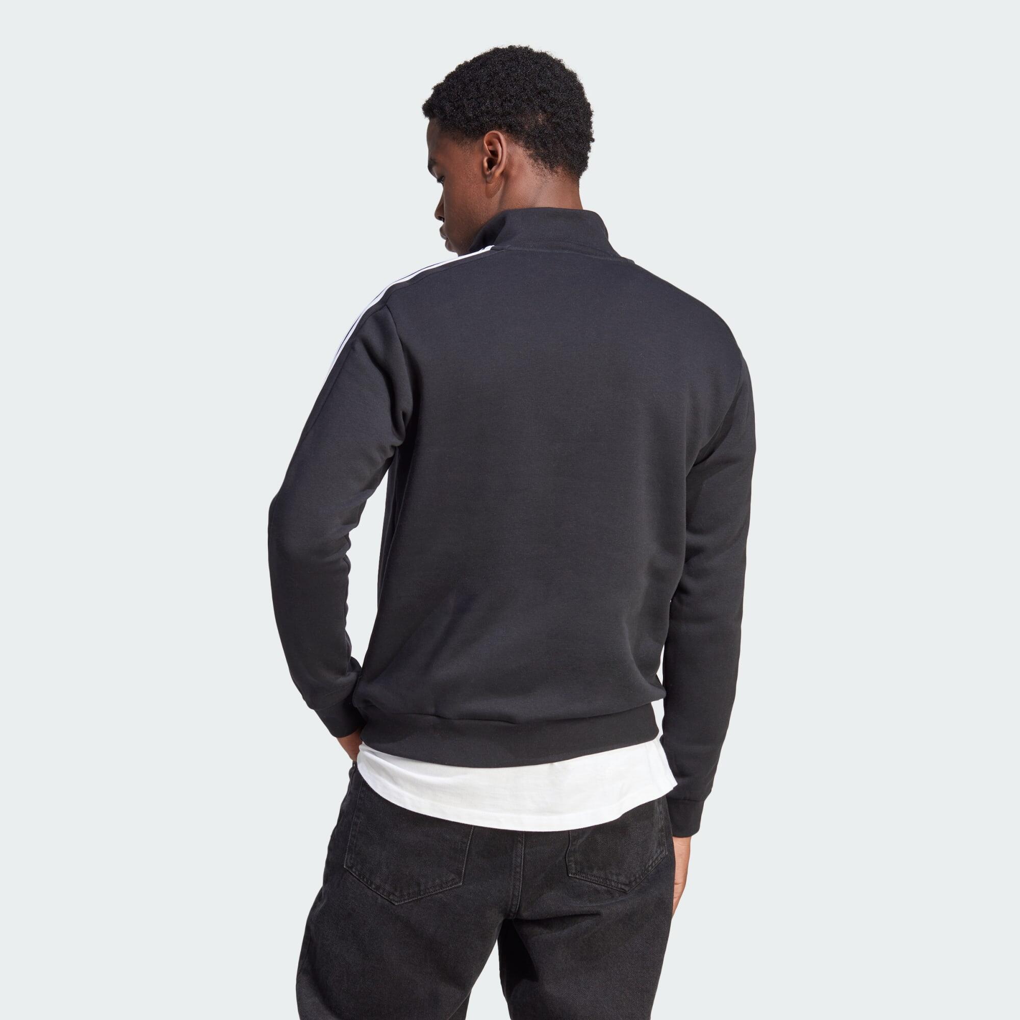 Essentials Fleece 3-Stripes 1/4-Zip Sweatshirt 3/5