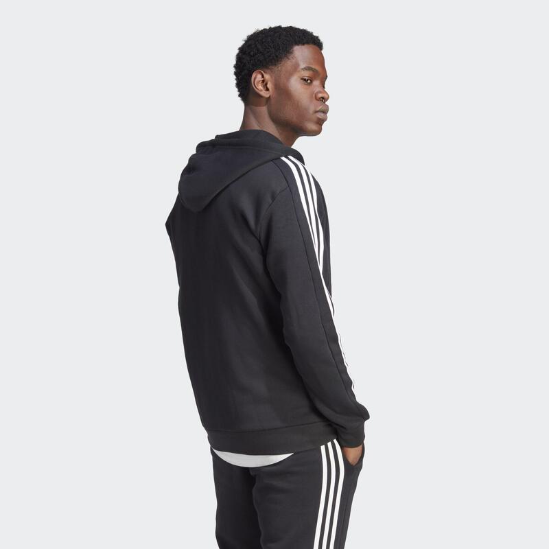 Essentials Fleece 3-Stripes Full-Zip Hoodie