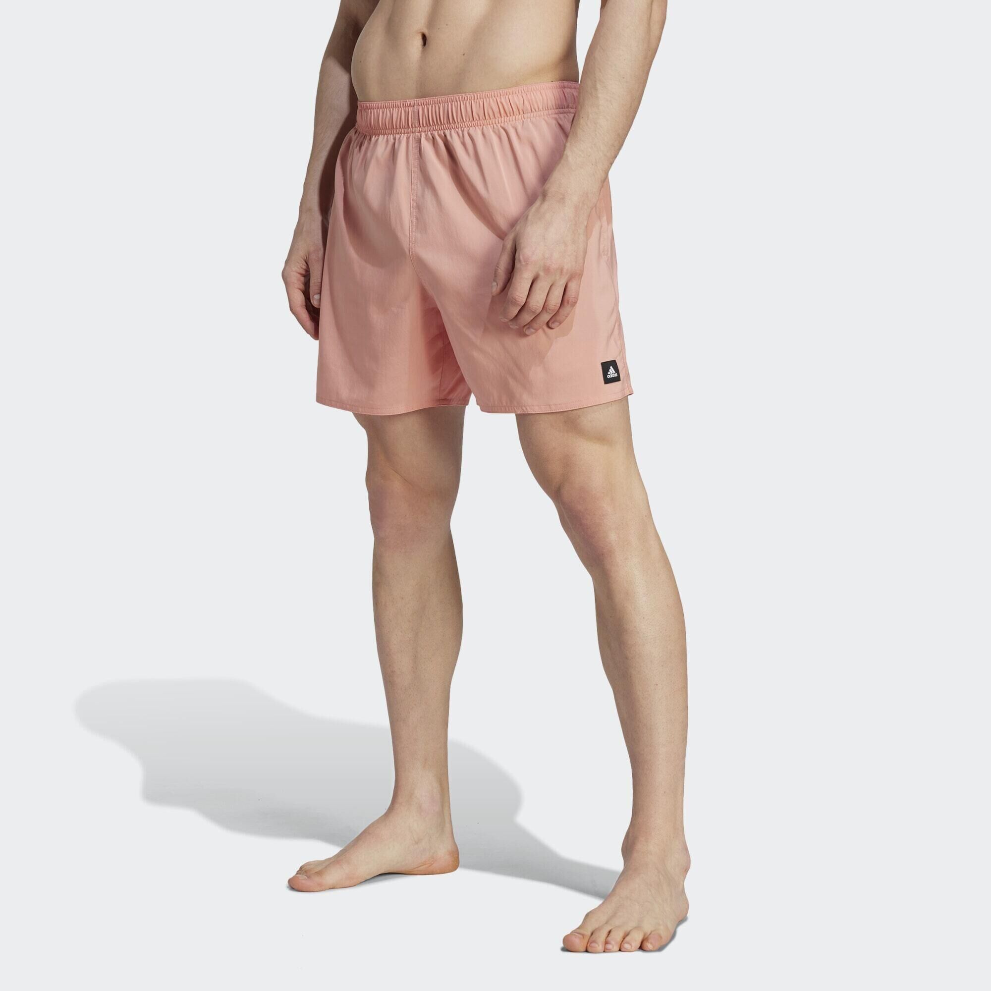 ADIDAS Solid CLX Short-Length Swim Shorts