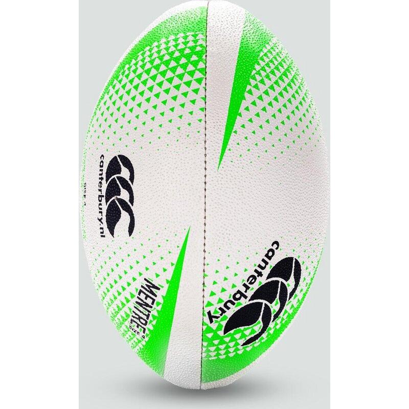 Rugby Bal - Unisex Wit Fluorescent Groen
