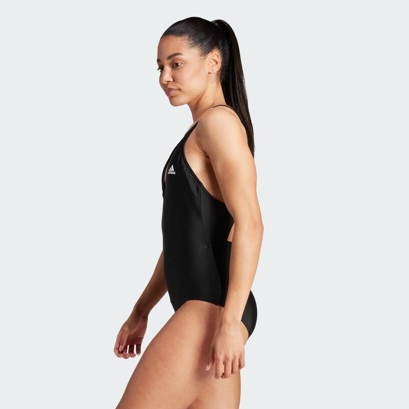 Costum de baie adidas negru pentru femei cu bretele încrucișate