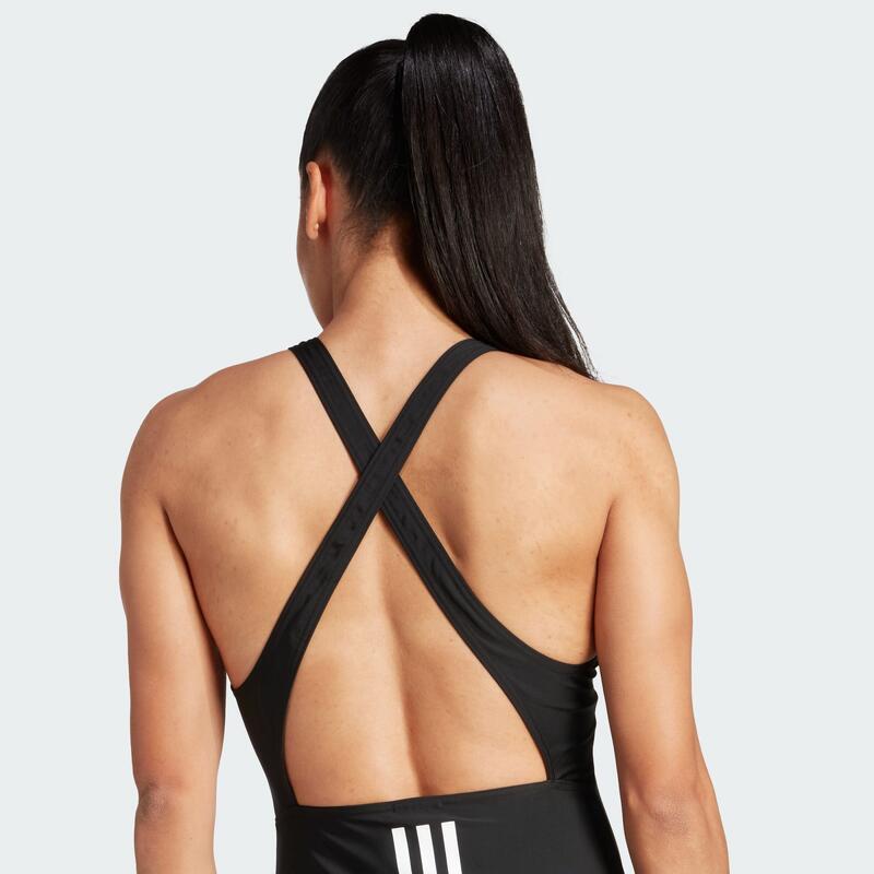 Costum de baie adidas negru pentru femei cu bretele încrucișate