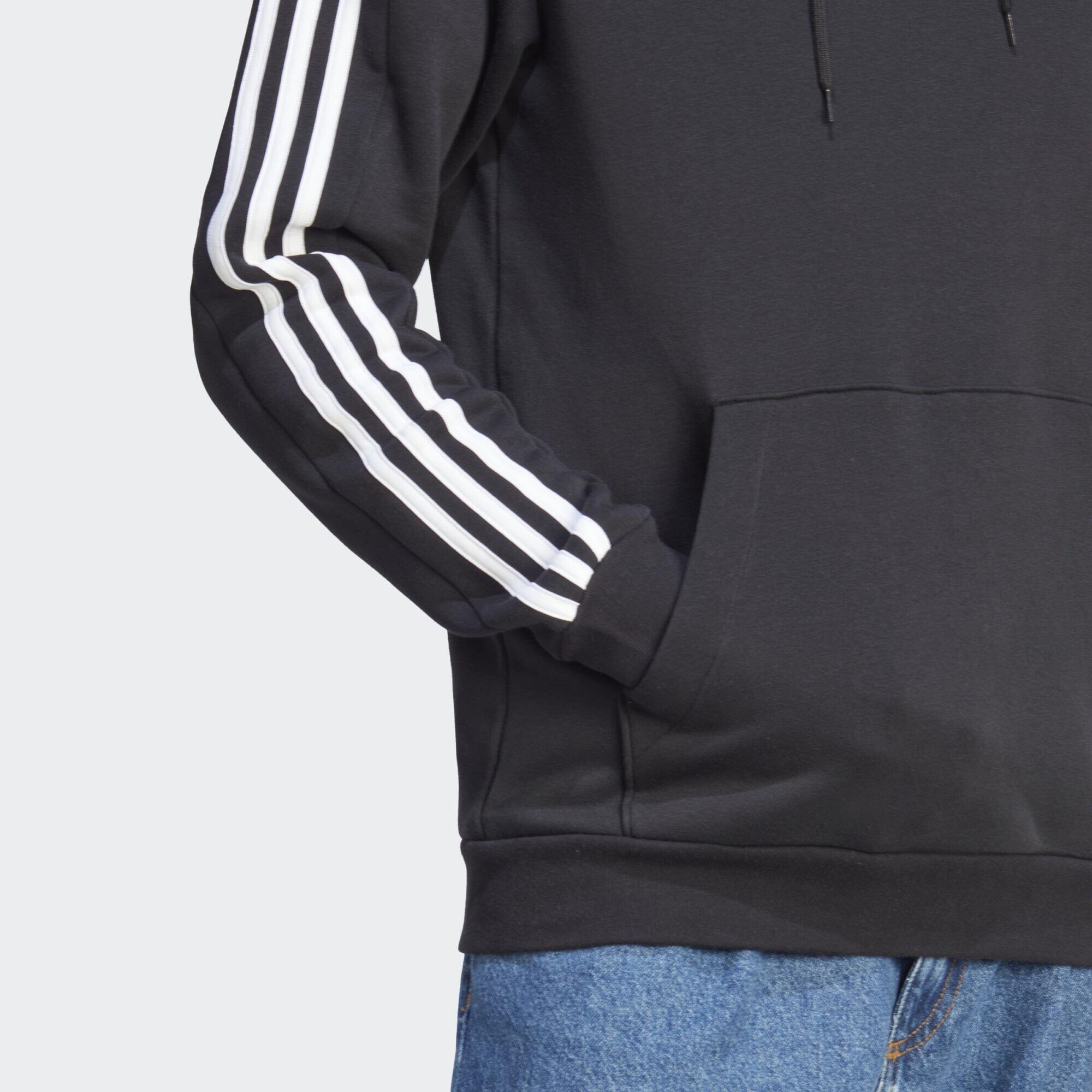 Essentials 3-stripe fleece hoodie