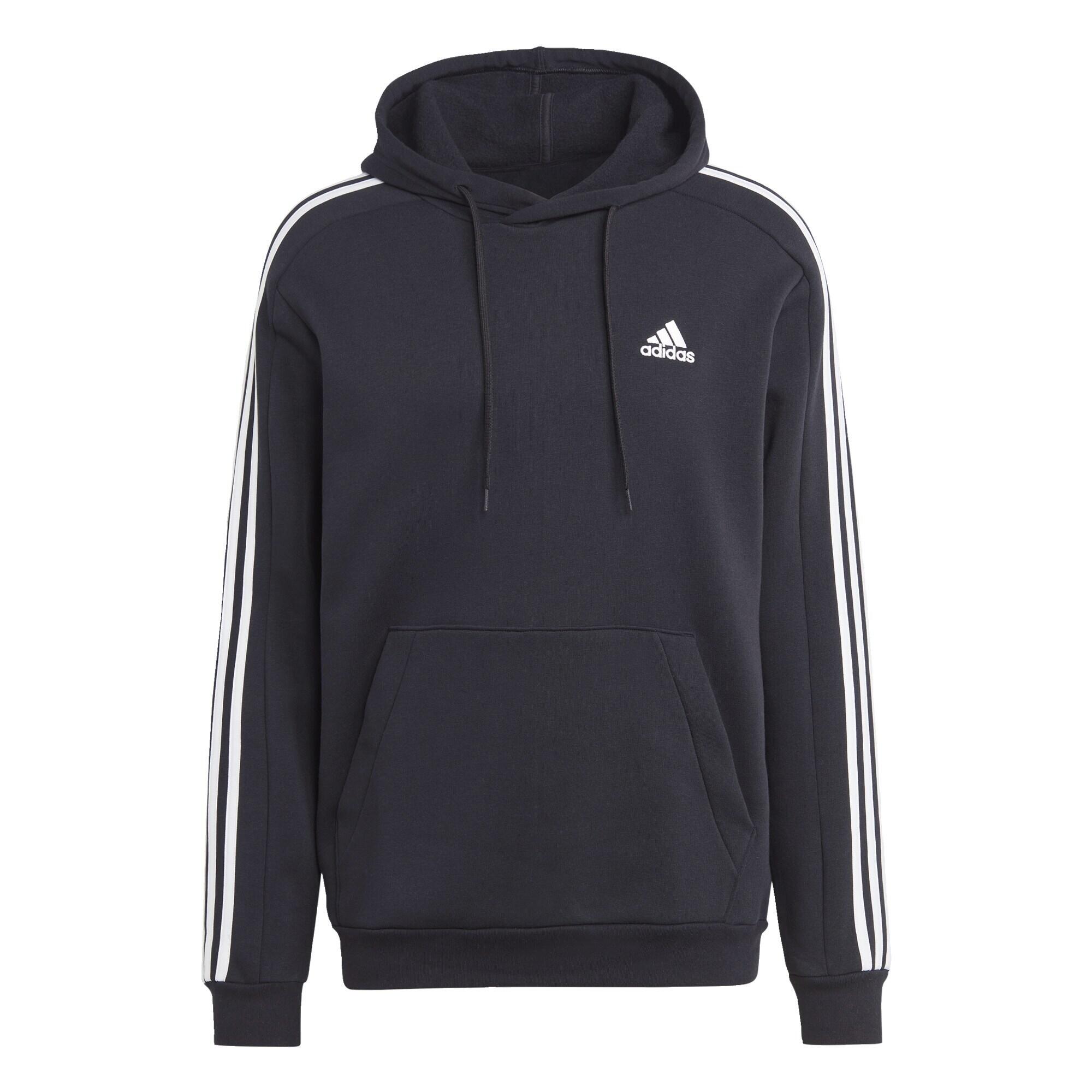 Essentials Fleece 3-Stripes Hoodie 2/5