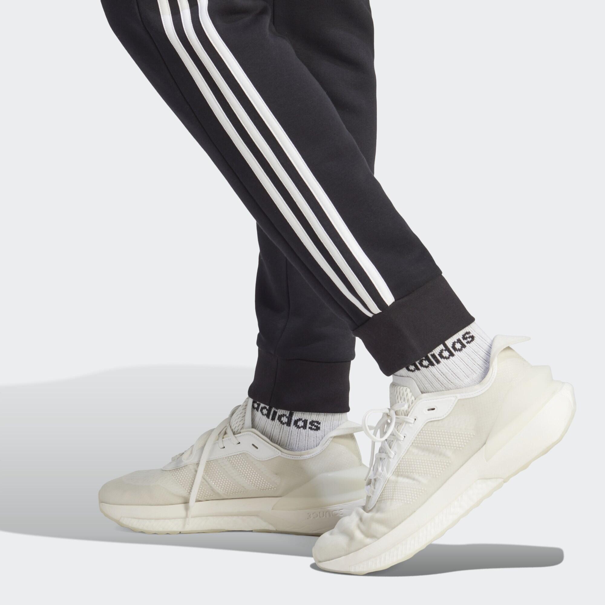 Essentials Fleece 3-Stripes Tapered Cuff Pants 5/5