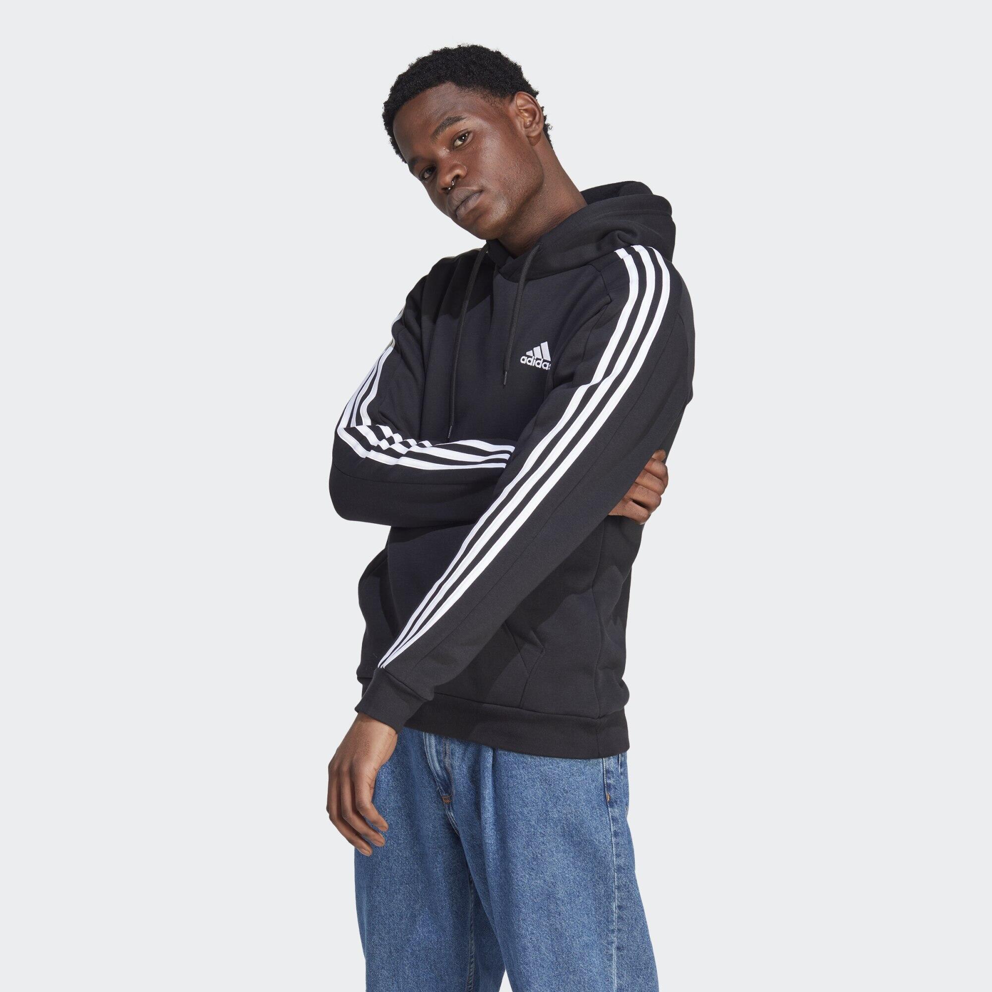 ADIDAS adidas M 3S FL HD IB4028 mikina s kapucí černá unisex