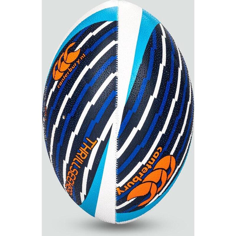 Ballon de rugby - Bleu Orange