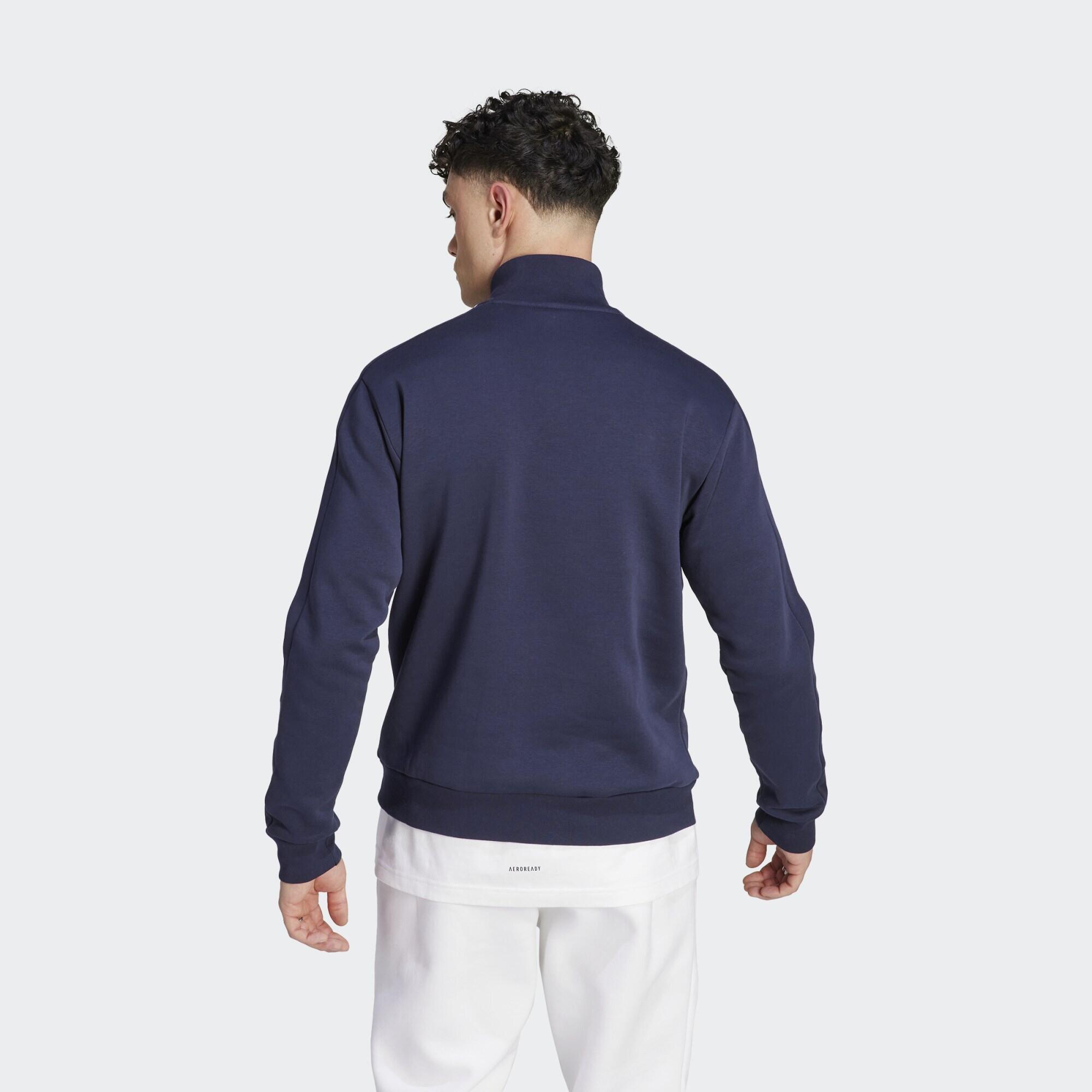 Essentials Fleece 3-Stripes 1/4-Zip Sweatshirt 3/5