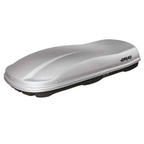 Cutie portbagaj Farad Marlin, deschidere dubla, Gri, 680 l, 210x100x42cm