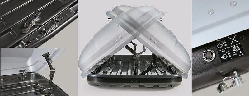 Coffre de toit FARAD marlin 400L gris 5/6