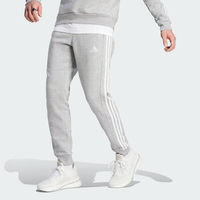 Essentials fleece 3-stripes tapered cuff broek