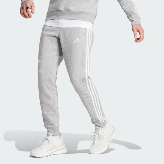 Pantaloni Essentials Fleece 3-Stripes Tapered Cuff