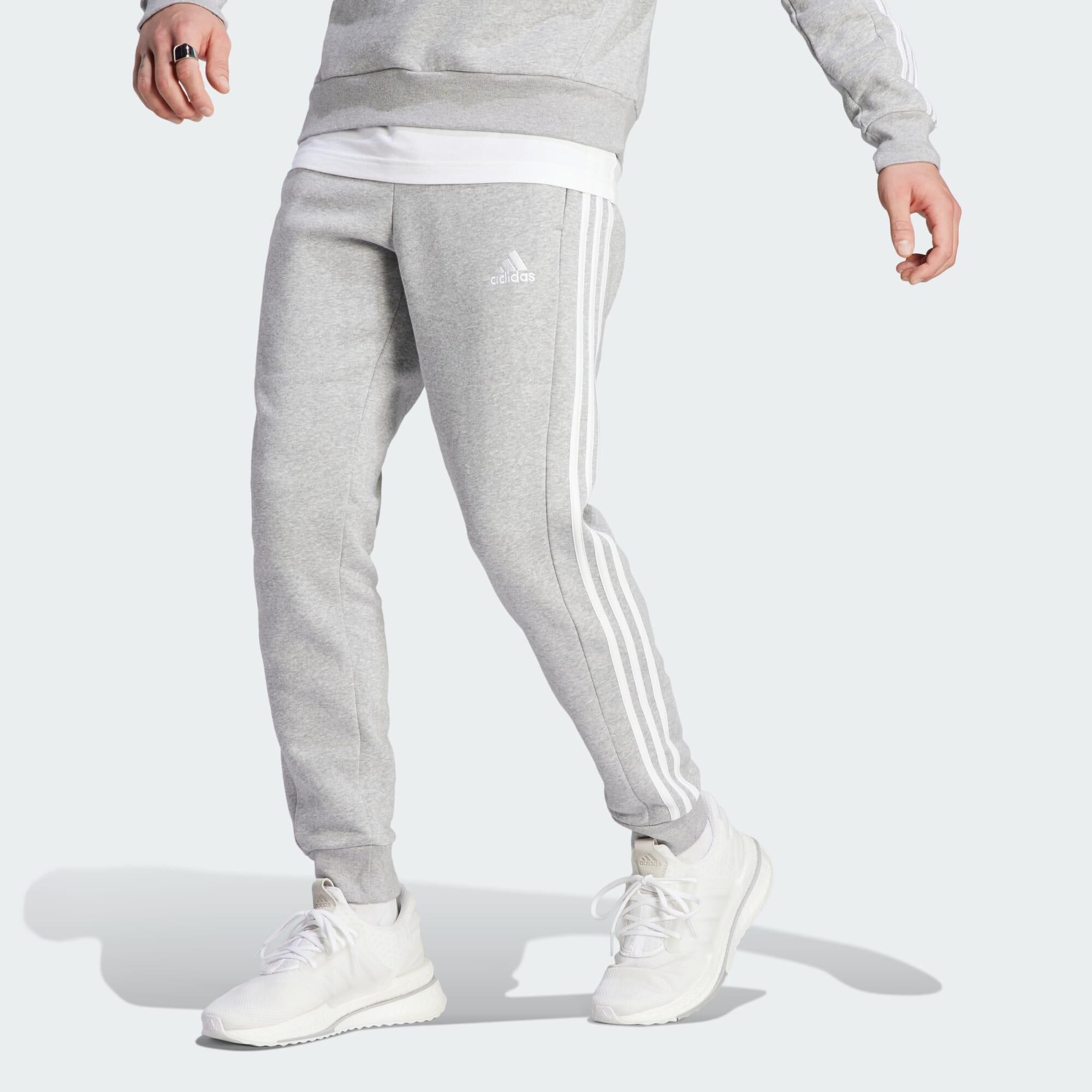 ADIDAS Essentials Fleece 3-Stripes Tapered Cuff Pants