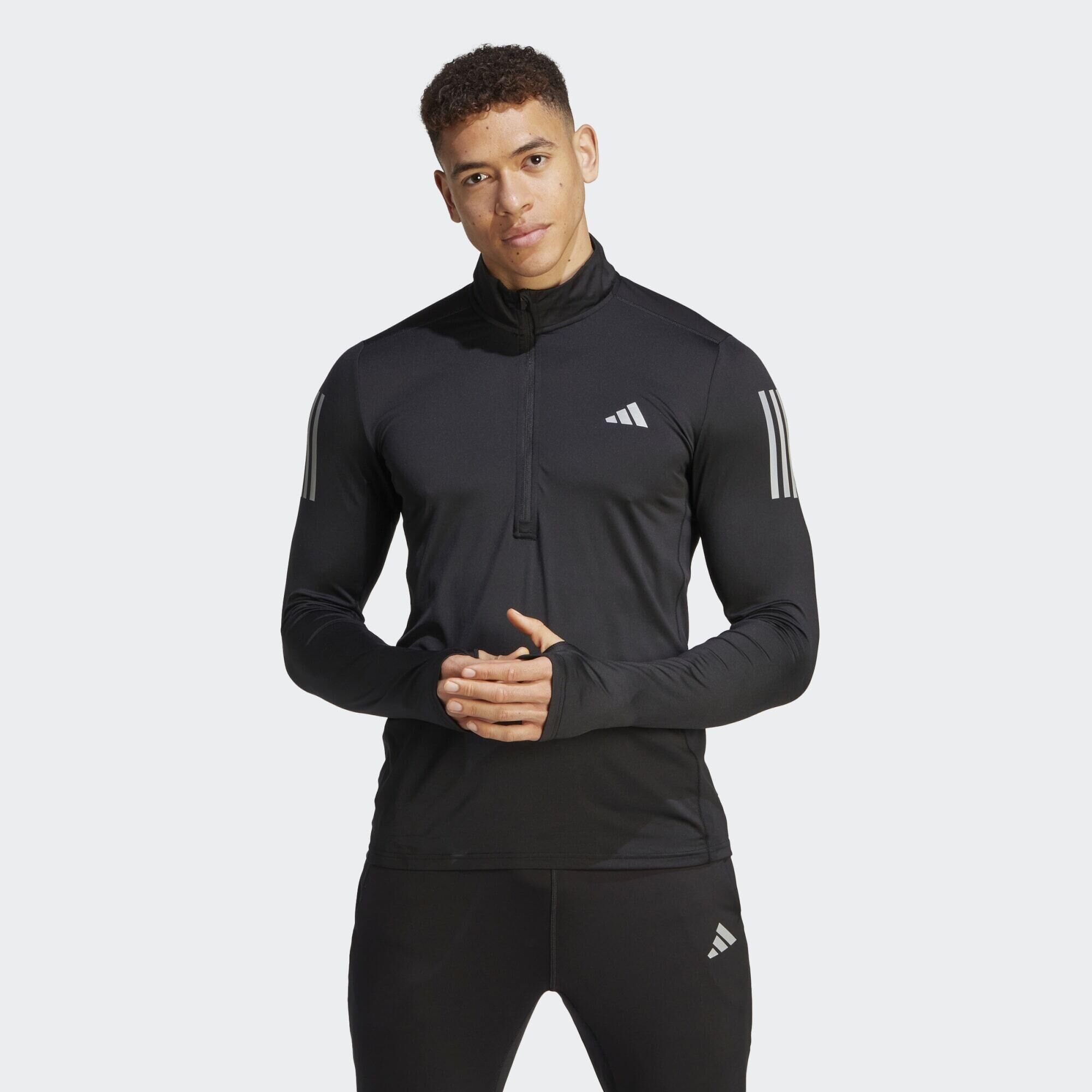 ADIDAS Own the Run 1/4 Zip Long Sleeve Sweatshirt