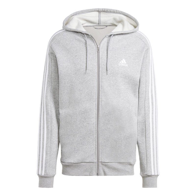 Mikina Essentials Fleece 3-Stripes Full-Zip