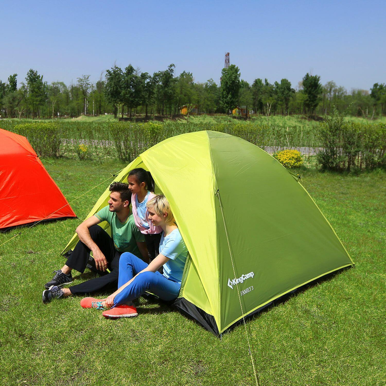 Tente de camping familiale 3 places - Kingcamp - Modèle Family - 205x205x130 cm 6/7