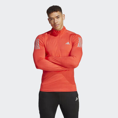 Own the run sweatshirt met korte rits
