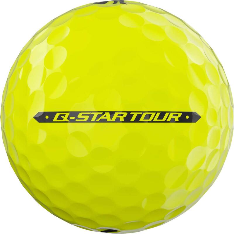 Confezione da 12 palline da golf Srixon Q-Star Tour Giallo