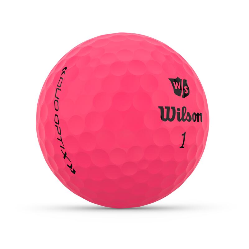 Balón Golf Wilson Duo Optix Amarilla
