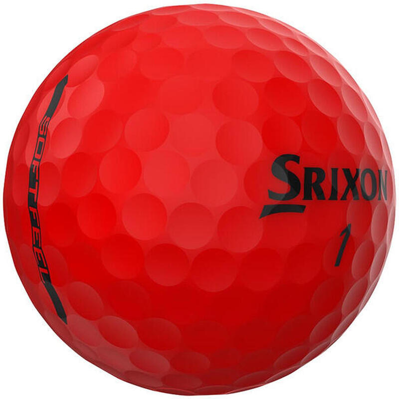 Doos van 12 Srixon Soft Feel Golfballen Geel Nieuw