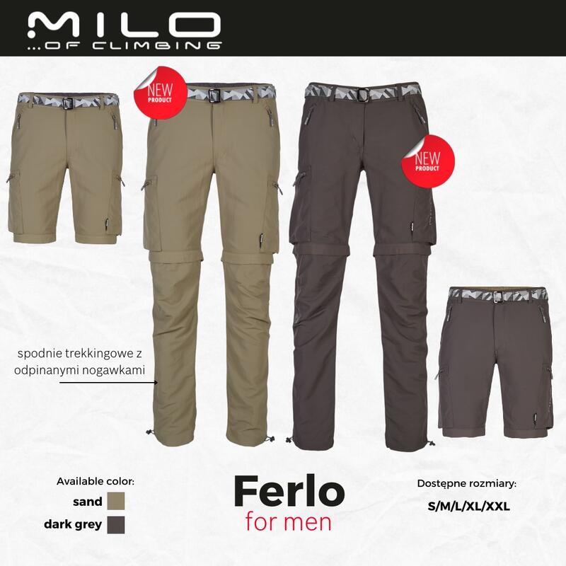 Spodnie trekkingowe męskie Milo 2w1 Ferlo