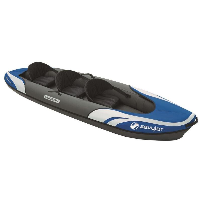 Hudson 3 Person Inflatable Touring Kayak - Blue