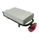 Coussin de vélo pour porte-bagages - Silver