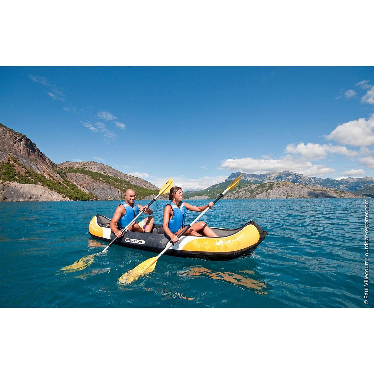 Colorado 2 Person Inflatable Touring Kayak - Yellow 4/6