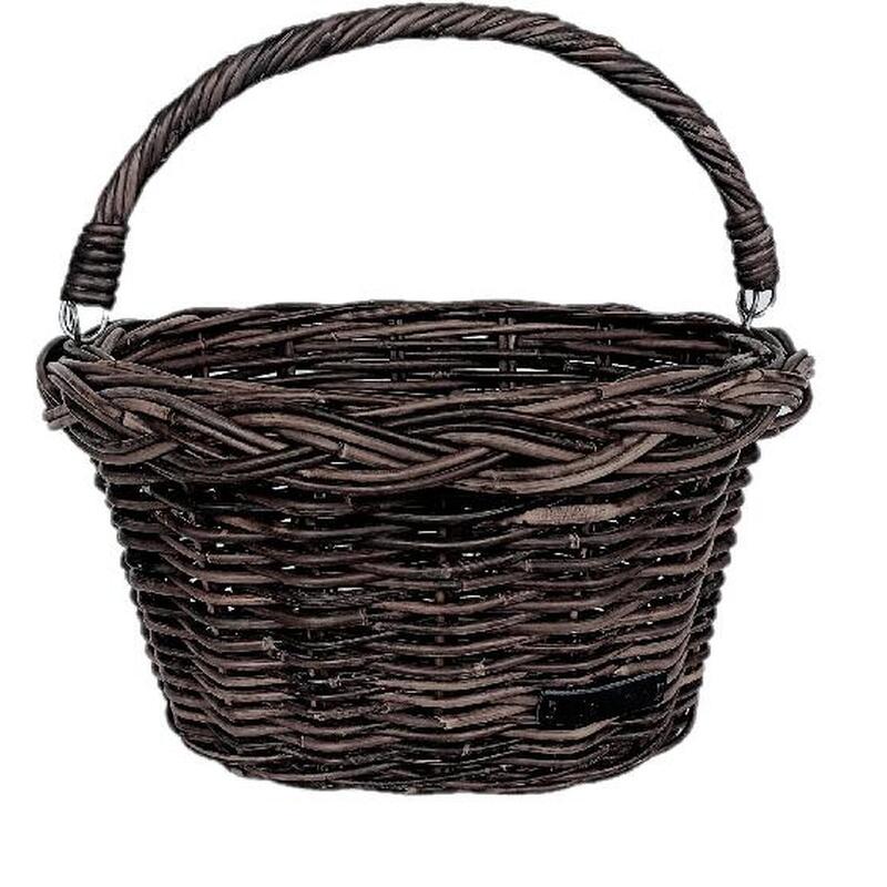 Panier pour vélo Oval - Noir - 44x35x24cm - 30L