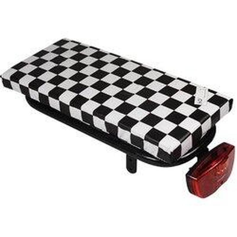 Coussin de vélo pour porte-bagages - Black checkered